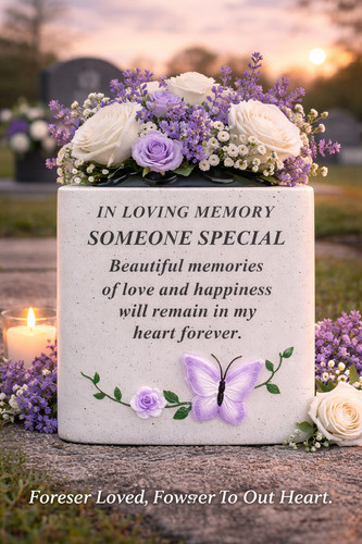 Memorial flower vase rose bowl - vase,