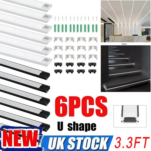 6pack led aluminium channel - aluminium,