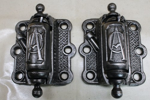 Old screen door hinges - old, a