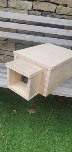 Hedgehog house feeding - house, /