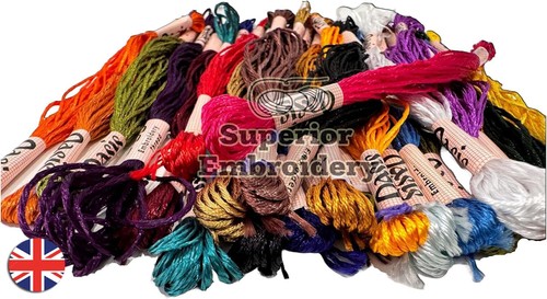 Metallic silk rayon skeins - 25, silk/rayon