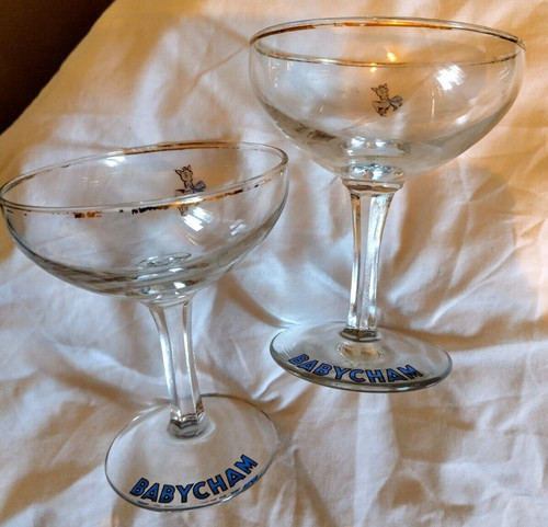 1950 babycham glasses - x,