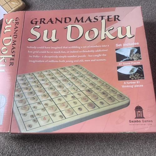 Grandmaster sudoku wooden game - grandmaster,