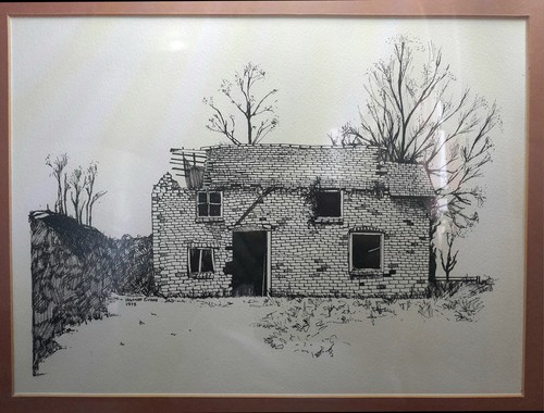 Pen ink drawing - of, a
