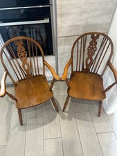 Pair of Wheel Back Farmhouse