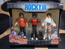 ? ROCKY III JAKKS PACIFIC 3 PACK BALBOA, PAULIE and APOLLO 2006 3PK RARE
