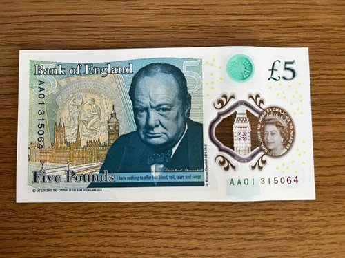 Rare first run - aa01, £5