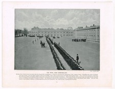 Royal Irish Constabulary Phoenix Park Dublin Antique Print Picture 1899 TQET#112
