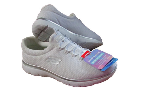 Skechers summits white slip - slip, on