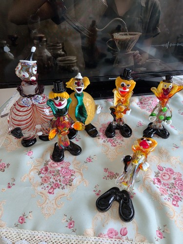 Murano glass clown - murano,