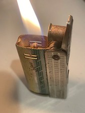 vintage rare multi color imco streamline petrol lighter 6800