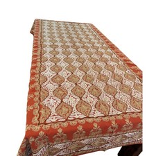 Ornate AGHABANI Embroidered Holiday - Christmas - Tablecloth & 12 Napkins