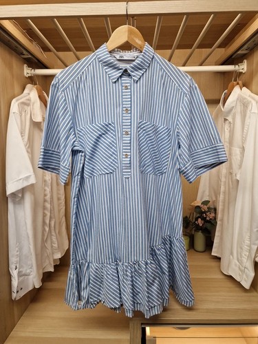 Zara womens blue white - blue,