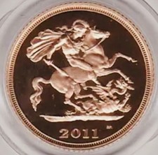 ONE x 22k gold half sovereign