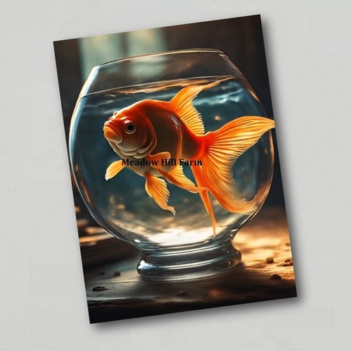 Fridge magnet goldfish classic - goldfish,