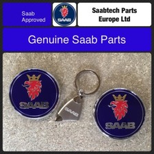 GENUINE SAAB 9-3 WAGON 5 DR 2005-2012 FRONT AND REAR EMBLEMS 12844161/12844160