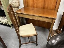 Edwardian Mahogany with Inlay Writing Desk / Console Table & Matching Chair
