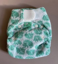 TotsBots Stretch Bamboozle Reusable Cloth Night Nappy Green Sz 1, 5-18 lbs