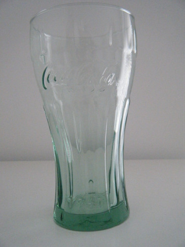1961 embossed green glass coca - 1961,