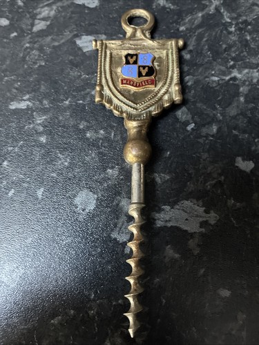 Antique brass corkscrew - antique,