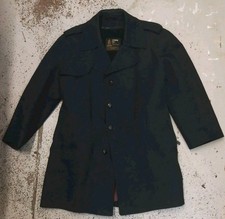 London Fog - Vintage Tibetan Plush Single Breasted Trench Coat - 44"  - Blue