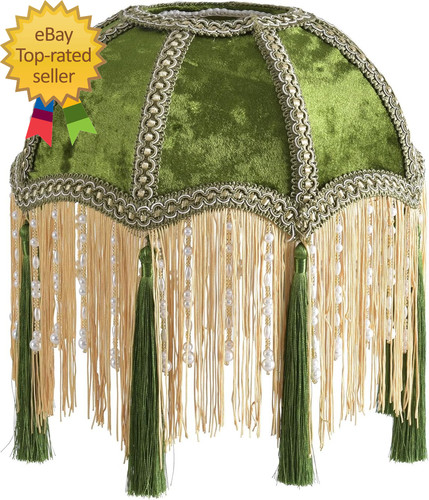 Lampshade with tassels premium - lampshade,