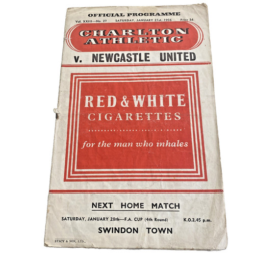 1950s charlton athletic - athletic, v