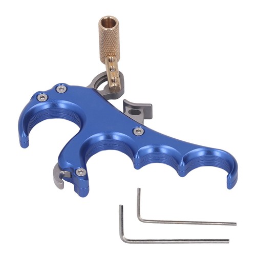 Blue bow release aids - bow, aluminum