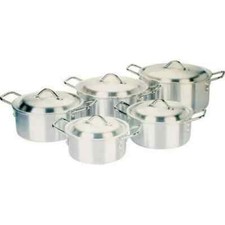 LARGE SIZE ALUMINIUM CASSEROLE STOCK SAUCEPAN POT WITH LID COOKWARE COOKING PAN