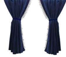 Blue Cabin Curtains + Decors