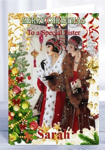 Personalised christmas card - personalised,