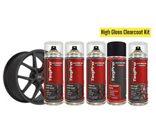 Alloy Wheel Paint Kit BLACK PACK  /Black Etch Primer / High Gloss Clear Coat