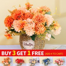 Artificial Chrysanthemum Fake Silk Flowers Home Party Garden Wedding Decor UK