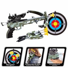 Large Crossbow Archery Bow Arrow Set for kids with Infrared Sniper Target Board