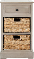 Carrie Vintage Grey Wicker