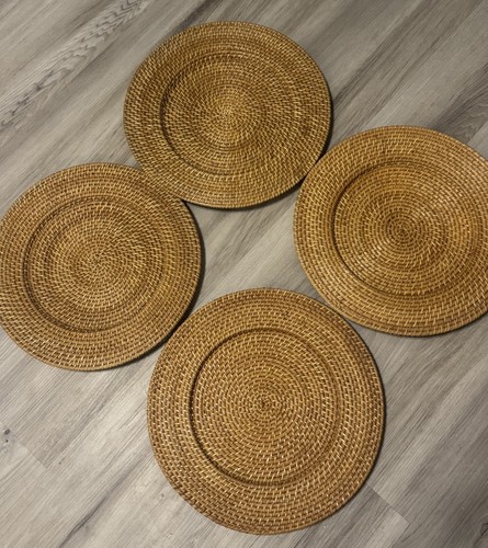 Set vintage brown wicker - set,