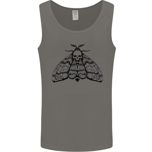 Gothic moth skull - moth, vest