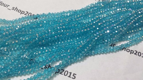 100 faceted rondelle - 100, crystal