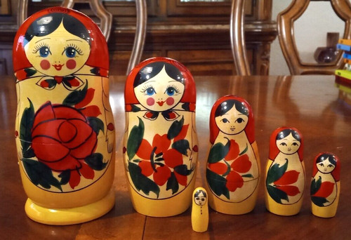 Russian set nesting dolls - 6,