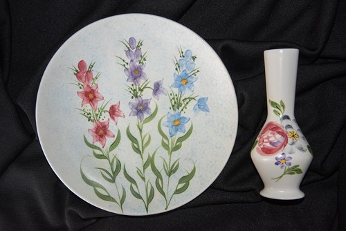 Radford hand painted - e, floral