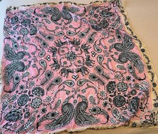 EAST Silk Scarf pink elephant