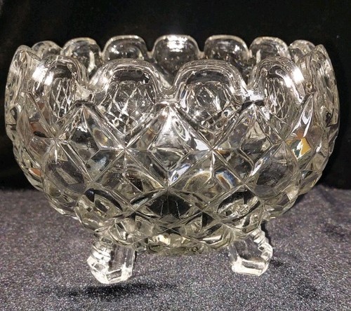 Vintage heavy cut glass - heavy,