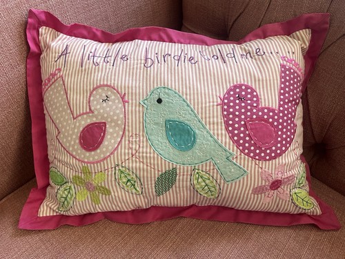 Pink bird cushion next - bird,