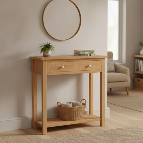 Waverly oak console table - waverly,