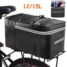 Bicycle Rear Seat Bag Bike Bike Cycling Pannier Rack Pack Waterproof Reflective