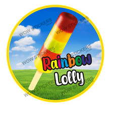 Ice cream van sticker Rainbow