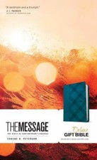 Message Deluxe Gift Bible, Denim Lea- 9781641581257, imitation leather, Peterson