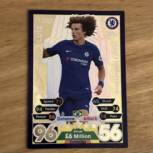 Match attax 2017 david - match, luiz