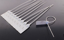 Numbered Security Tags Ties Anti-Tamper Anti Theft Seals Secure 220mm Plastic