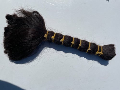 Vtg antique human hair - , dark